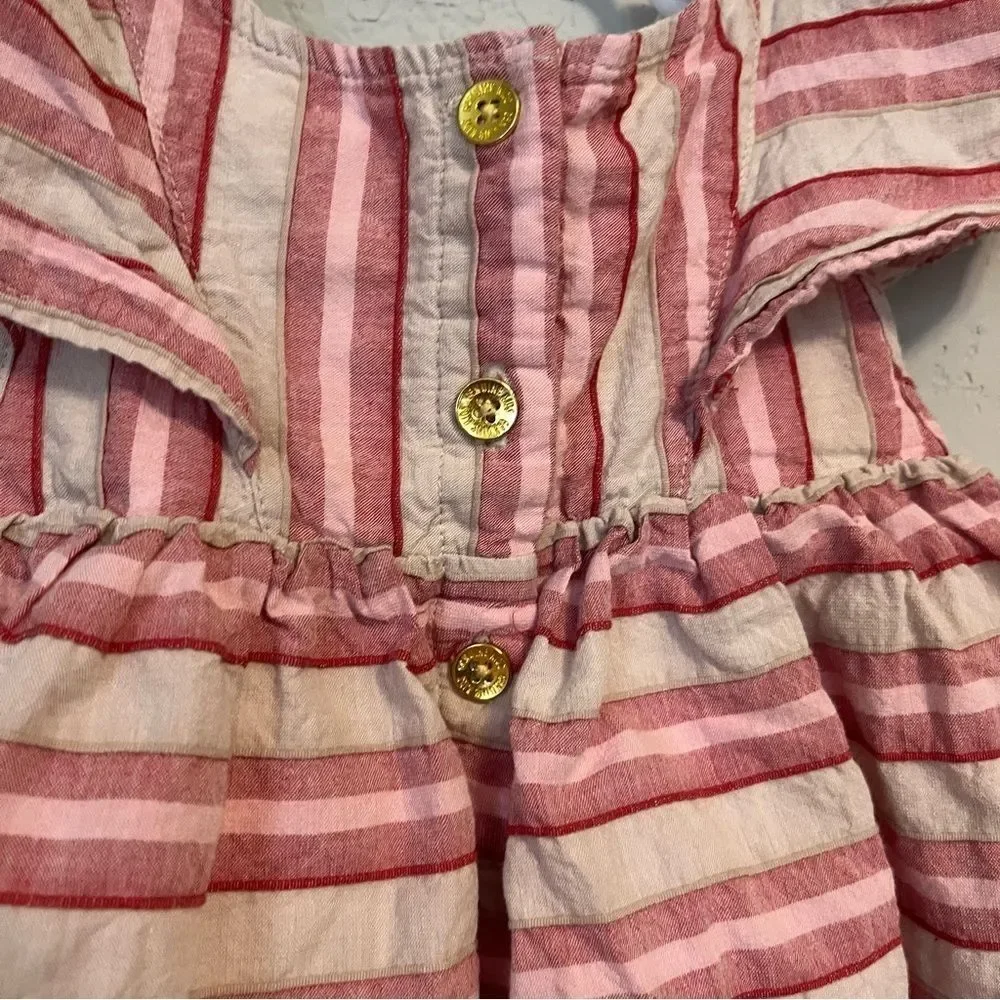 Oshkosh B'Gosh Pink & Red Striped Dress